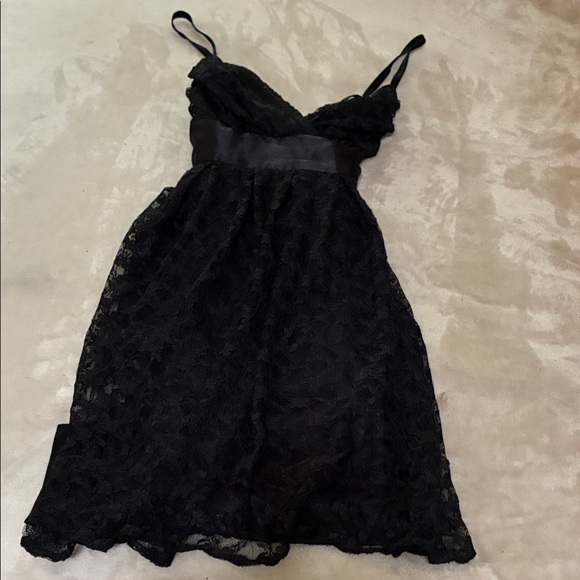 Necessary Objects Dresses & Skirts - Necessary Objects Black Lace Mini Dress